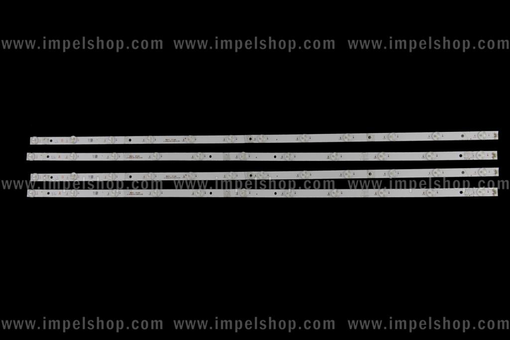 Zestaw listew LED do naprawy podświetlenia telewizora TOSHIBA 55" zestaw 4szt , 2A+2B x A:JL.D550B1330-078AS-M_V02 JL.D550C1330-078AS-M_V02 B:JL.D550B1330-078AS-M_V02 JL.D550C1330-078AS-M_V02