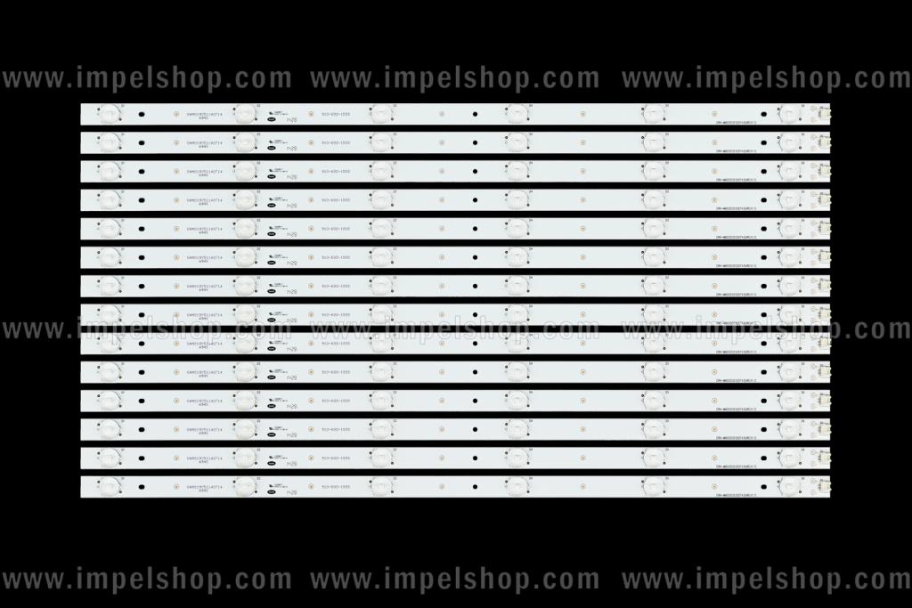 Zestaw listew LED do naprawy podświetlenia telewizora ELEMENT 60" zestaw 14szt x CRH-M6035315120743UREV1.1C sj-CRH-M6035315120743U